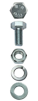 Болт + гайка с шайбой М10х40мм (2шт) (303436-10-040/4-303436-10-040)