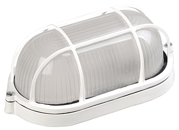 Светильник ЛОН 94 801 NBL-O2-60-E27/WH 1х60Вт E27 IP54 (аналог НПБ 1402 бел. овал с решеткой 60Вт) Navigator 94801