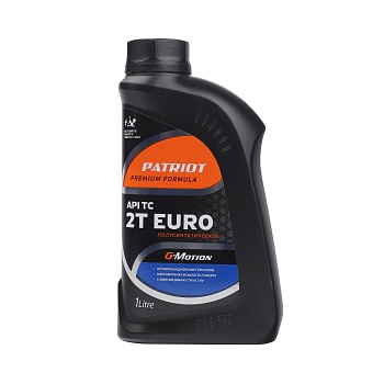 МАСЛО 2-х тактное полусинтетическое Patriot G-Motion EURO(1л) (850030200)