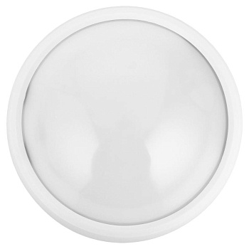 Светильник светодиодный ВЛАГОЗАЩИЩЕННЫЙ "ЭРА" SPB-1-12 (W) 12Вт 4000К 960лм 180x80мм IP54 круг бел