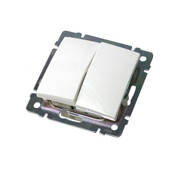 Механизм ВЫКЛЮЧАТЕЛЯ  2кл.  с/п (LEGRAND VALENA) белый (774405)