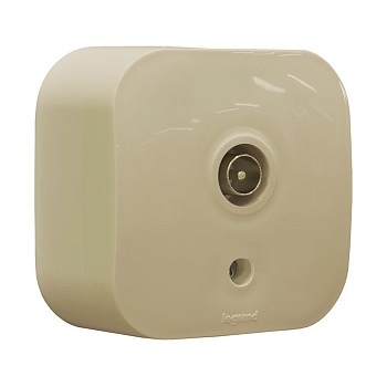 Розетка TV/крем/  (LEGRAND Quteo) (782245)