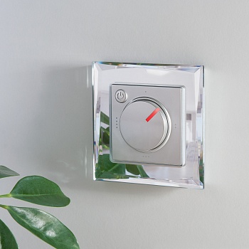 Терморегулятор для теплого пола электромеханический (WERKEL) (серебряный) (WL06-40-01)