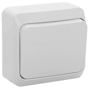 Выключатель   1кл. О/П /белый/(Lexel Этюд) (BA10-001B)